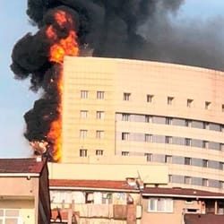Großbrand im Krankenhaus Istanbul – Türkei